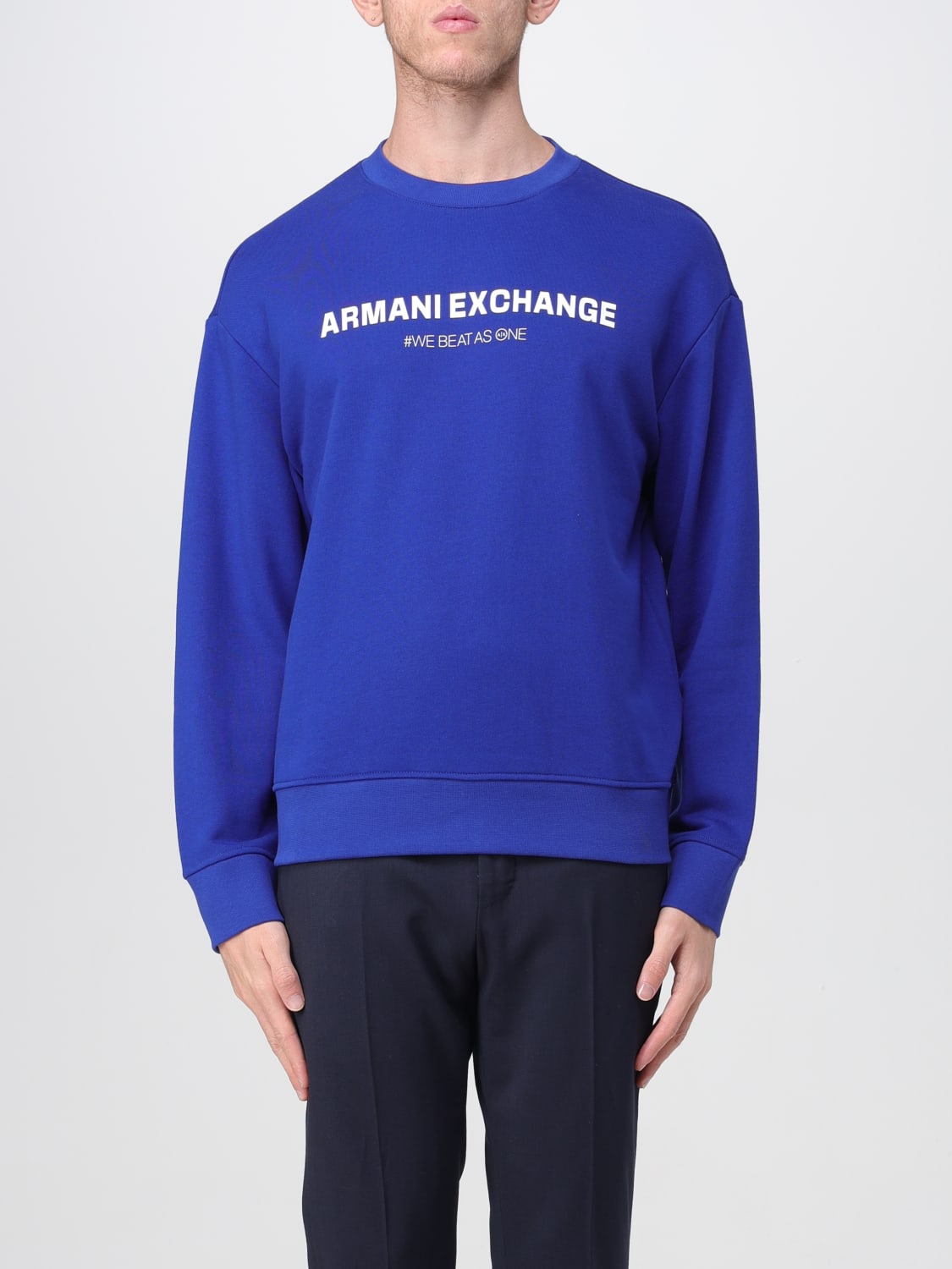 ARMANI EXCHANGE：スウェットシャツ メンズ - ブルー | GIGLIO.COM