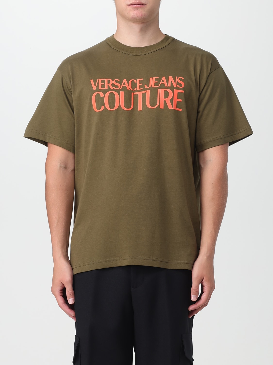 Versace Jeans Couture: Black Logo T-Shirt