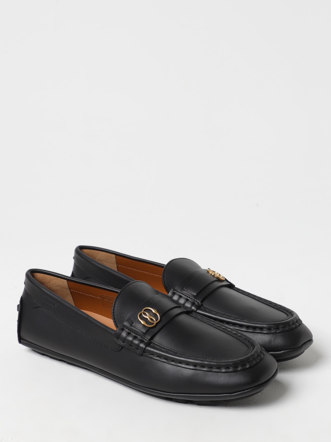 BALLY: loafers for man - Black | Bally loafers MSD01CVT031 online at ...