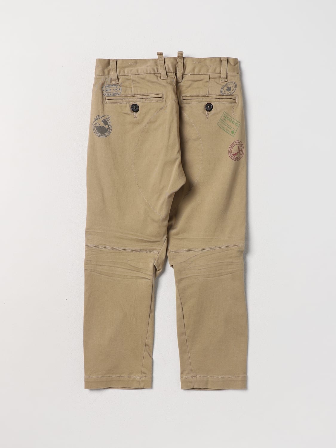 DSQUARED2 JUNIOR: pants for boys - Camel | Dsquared2 Junior pants