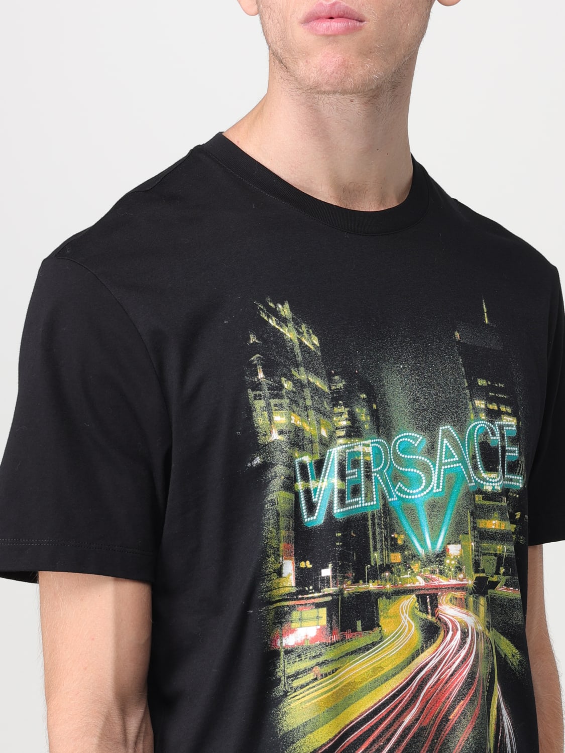 Versace Medusa Short-Sleeve T-Shirt - Black