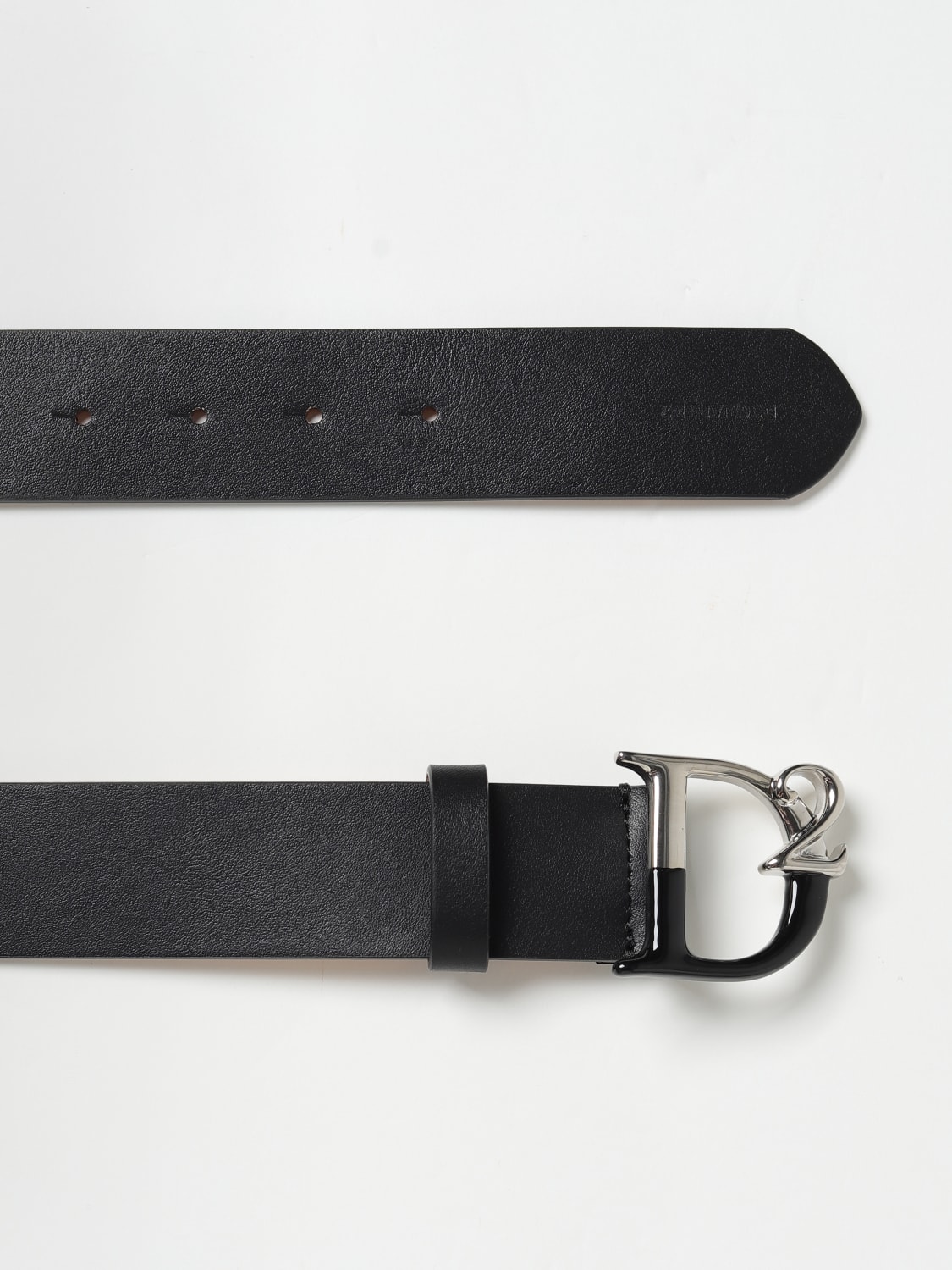 DSQUARED2: leather belt - Black | Dsquared2 belt BEW039201500001