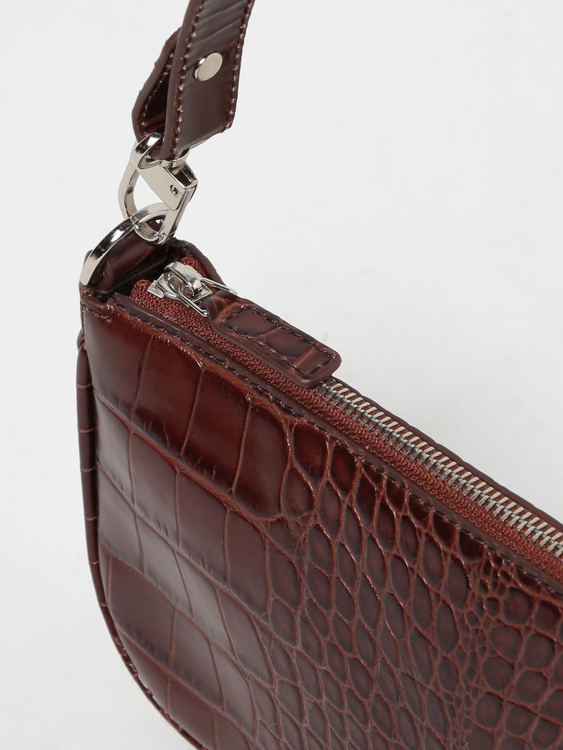 Rachel Bag in Nutella Brown Croco Embossed Leather