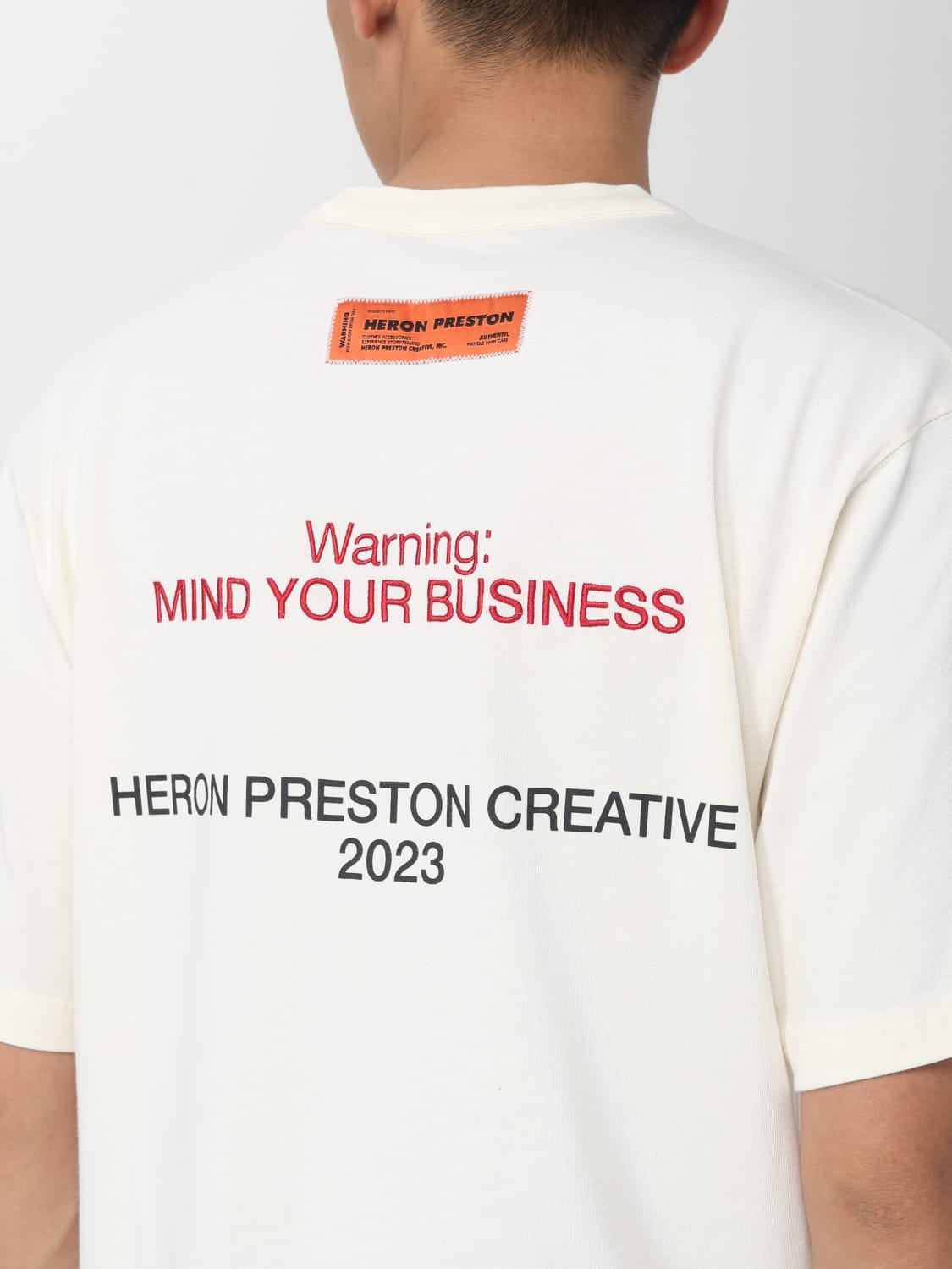 HERON PRESTON：Tシャツ メンズ - ホワイト | GIGLIO.COMオンラインの