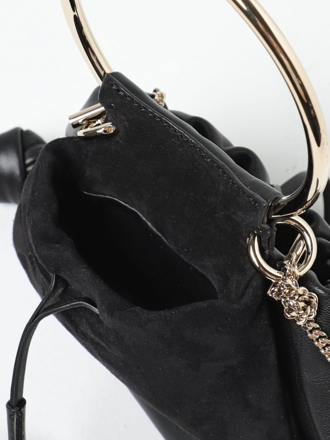 CHLOÉ: Arlene leather pouch - Black  Chloé handbag C23WS150L81 online at