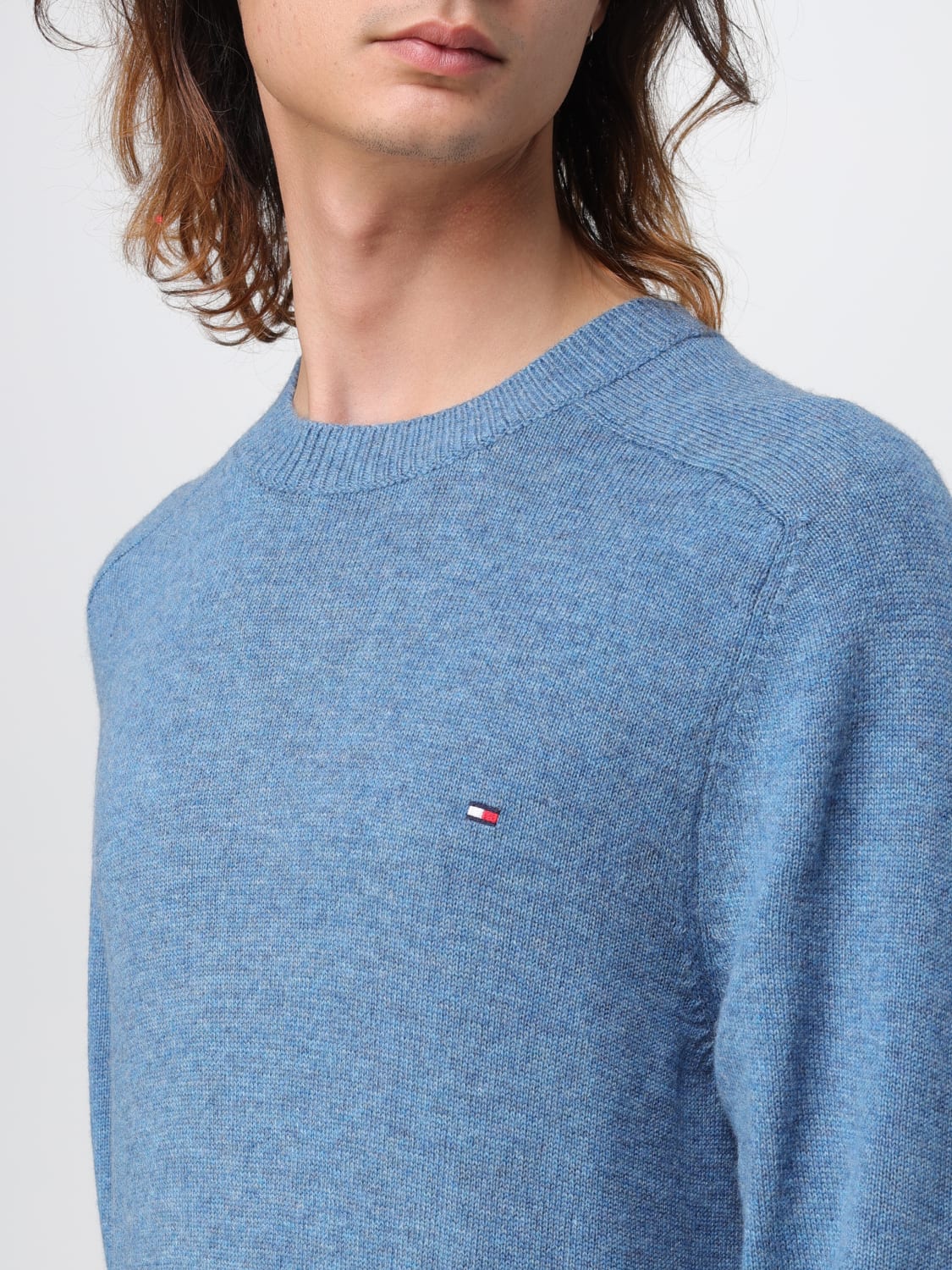 TOMMY HILFIGER: for man - Blue | Tommy Hilfiger sweater online at GIGLIO.COM