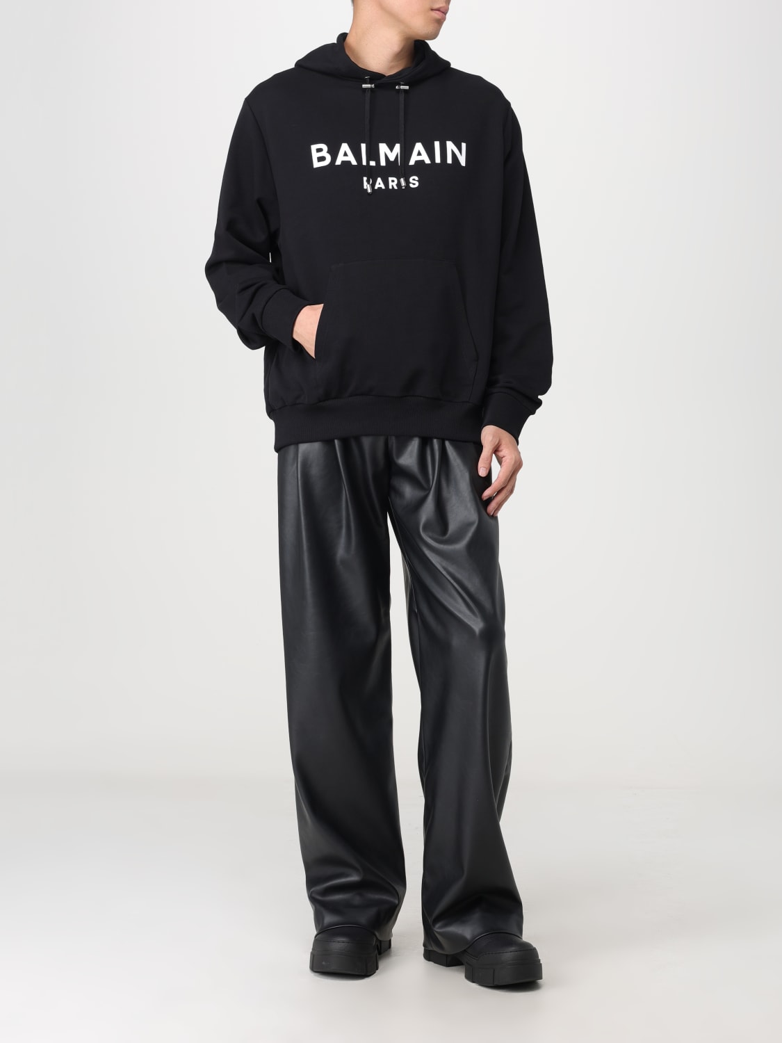 BALMAIN：スウェットシャツ メンズ - ブラック | GIGLIO.COMオンライン