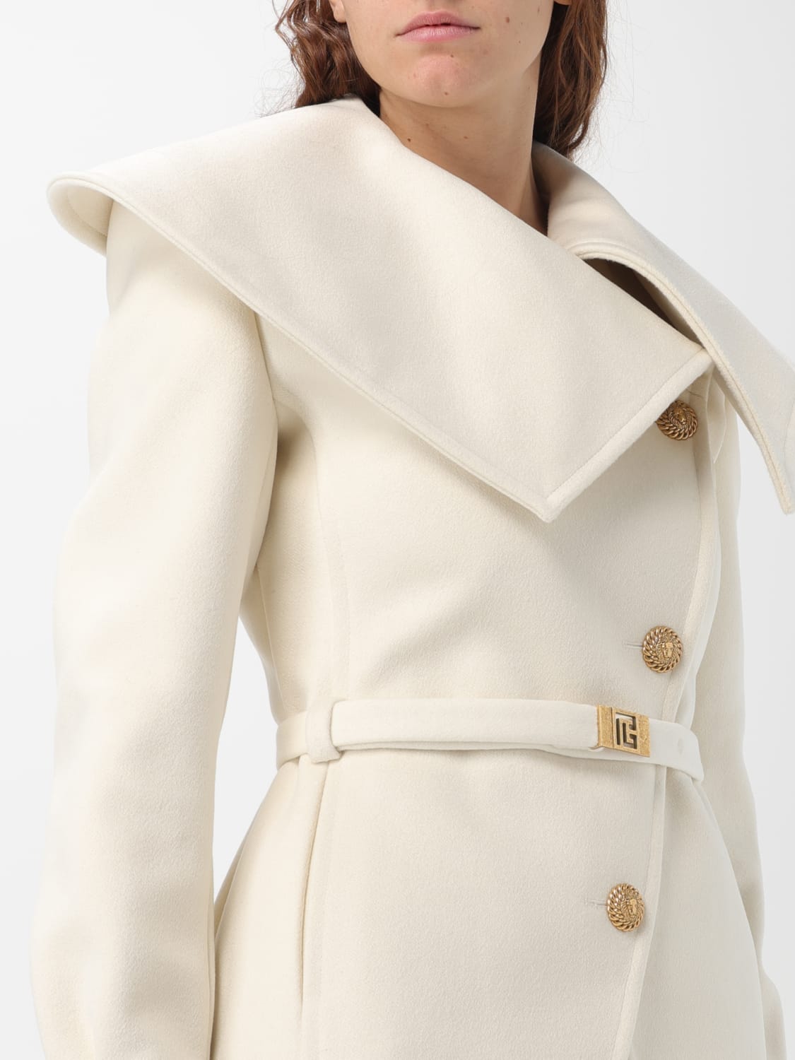 Balmain Monogram Trench Coat