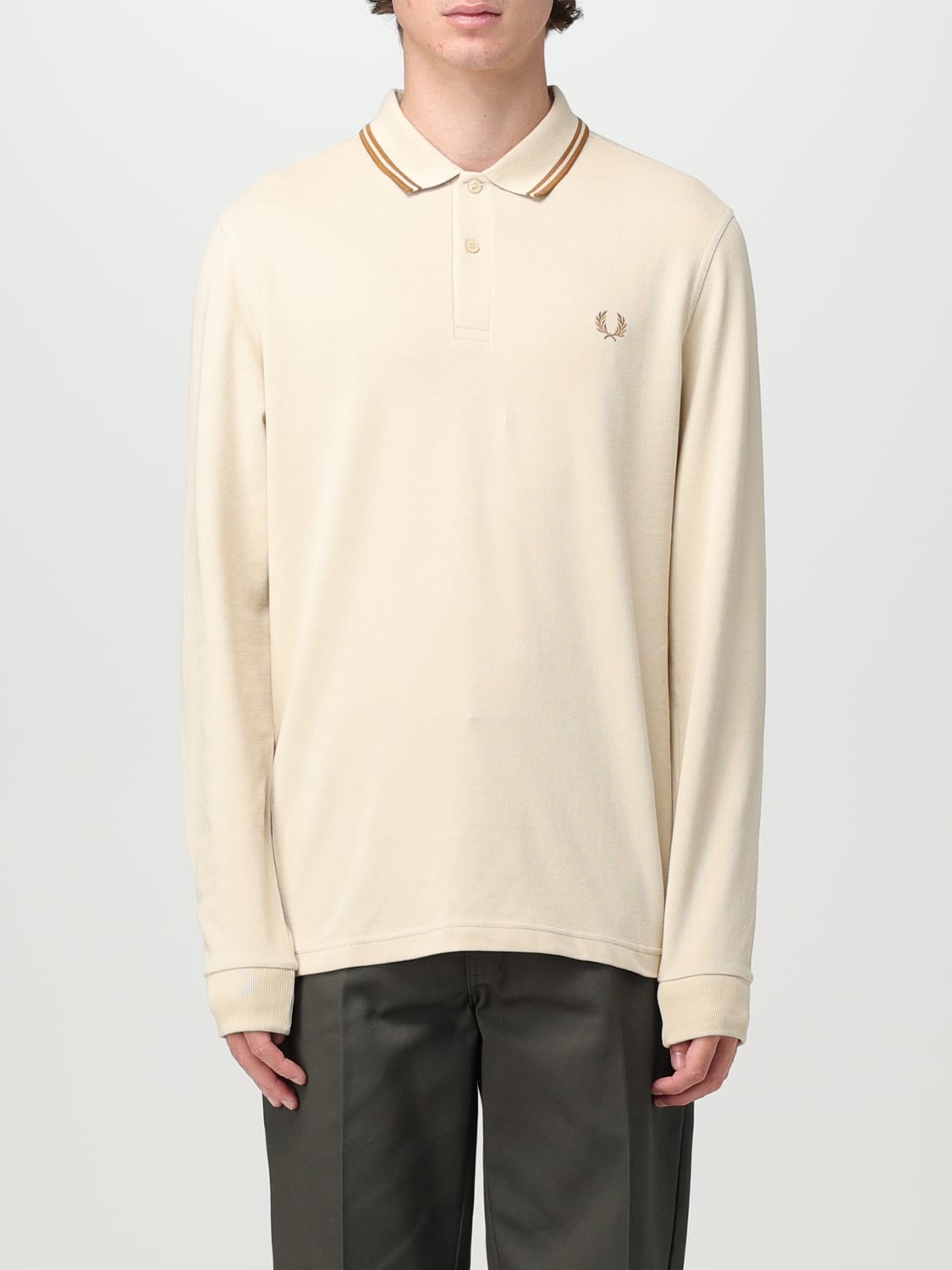 FRED PERRY: polo shirt for man - Ivory | Fred Perry polo shirt