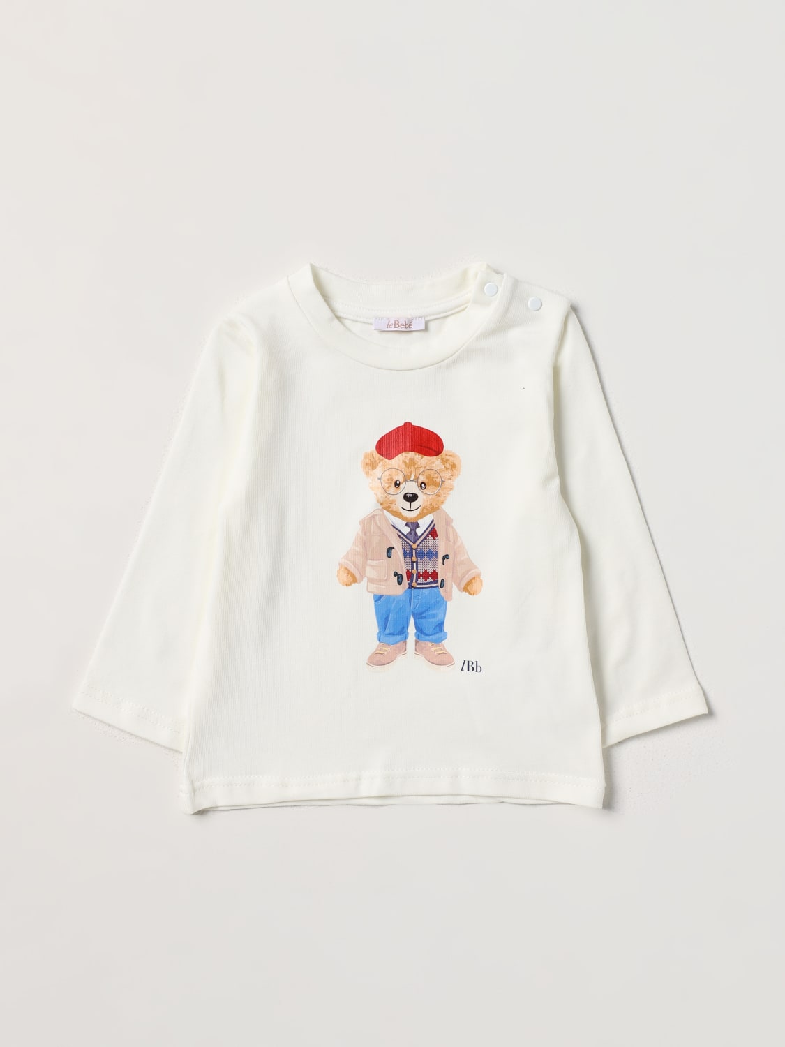 LE BEBE'：Tシャツ 幼児 - アイボリー | GIGLIO.COMオンラインのLe Bebe' Tシャツ LBB4356