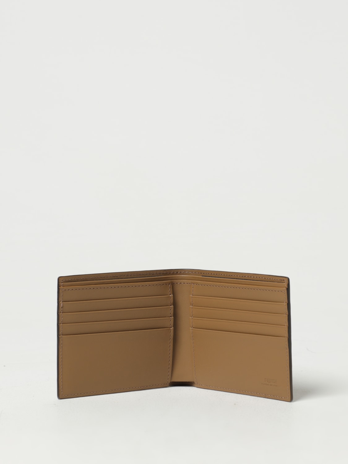 Fendi Brown Wallet With All Over Logo