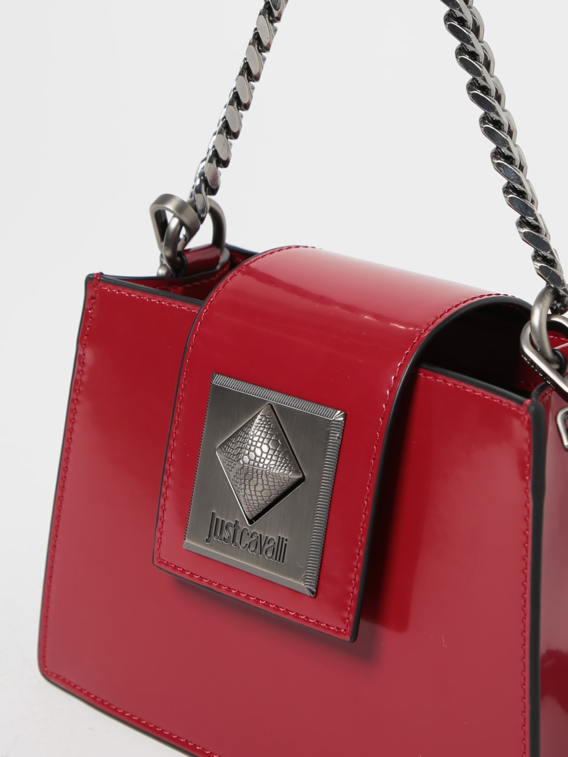 Just Cavalli Women's Tote Bags - Red - Shoulder Bags