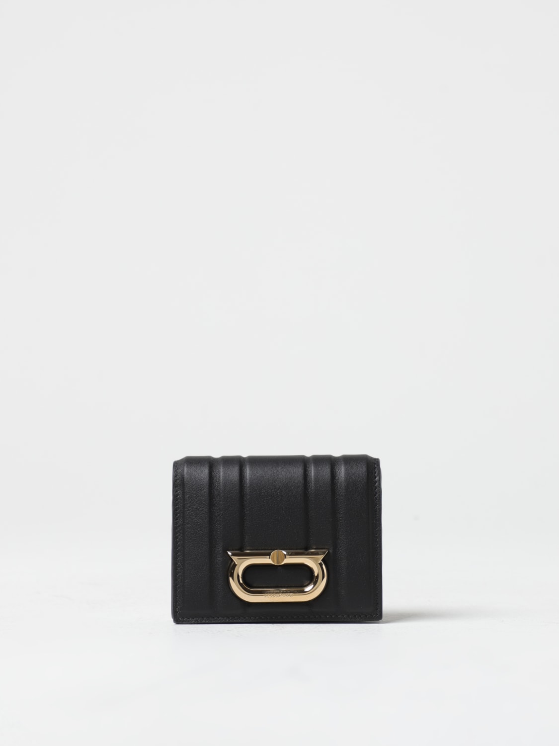 Leather wallet Salvatore Ferragamo Black in Leather - 26126252