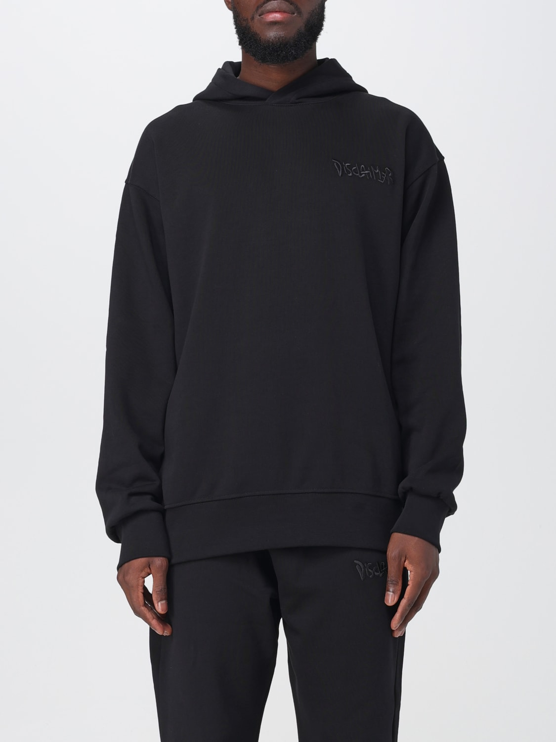 DISCLAIMER: sweater for man - Black | Disclaimer sweater 23IDS54019 ...