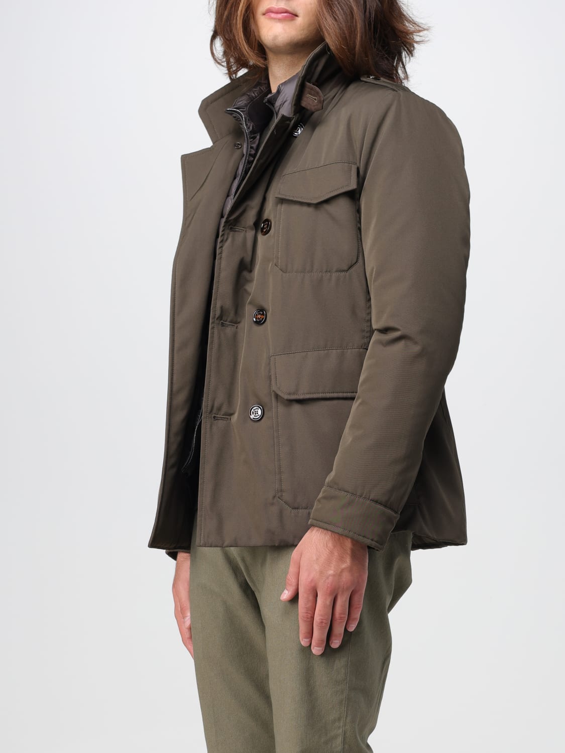 MOORER: coat for man - Military | Moorer coat MOUGI100322TEPA030 online ...