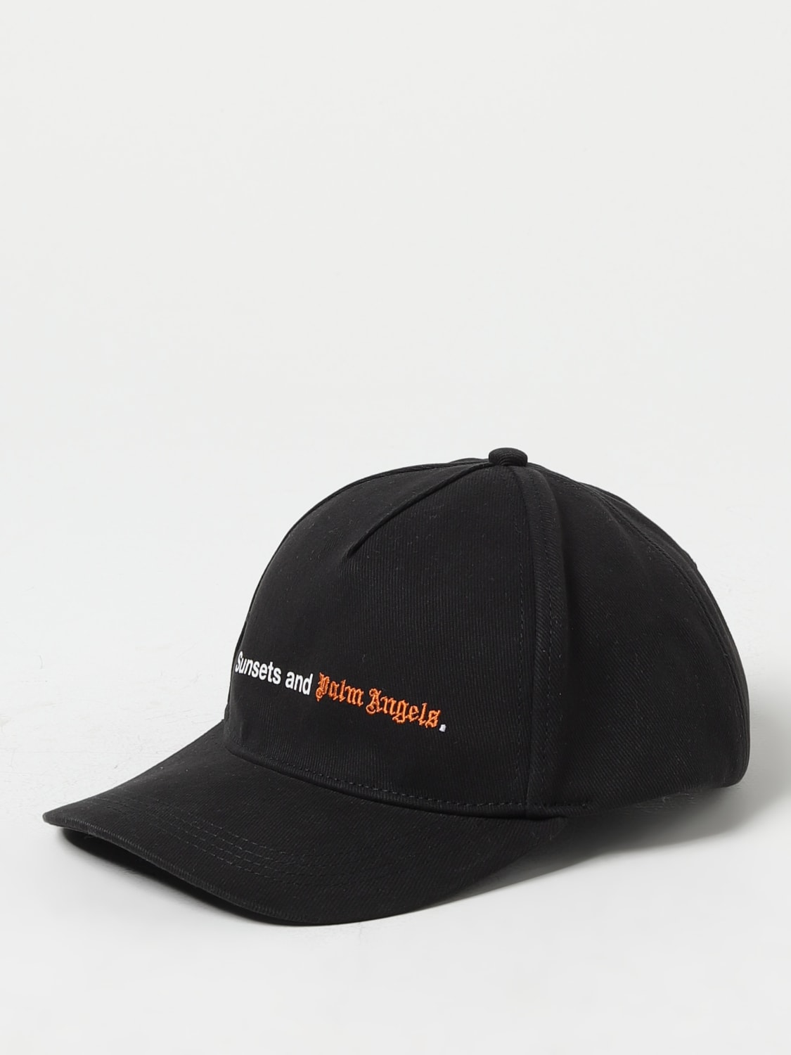 PALM ANGELS: hat in cotton blend - Black  Palm Angels hat PMLB094E23FAB002  online at