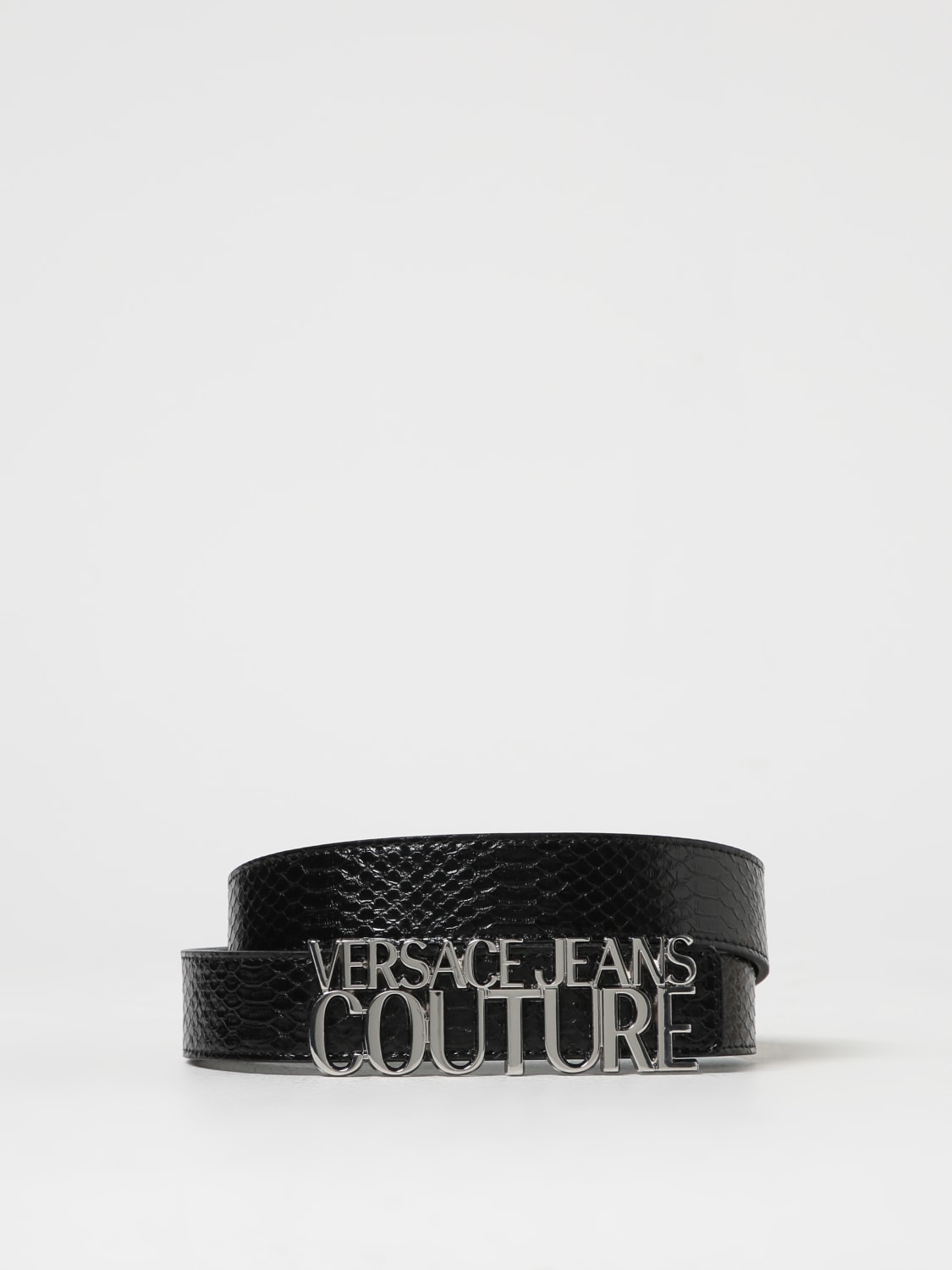 Cintura Versace Jeans Couture in pelle sintetica stampa cocco