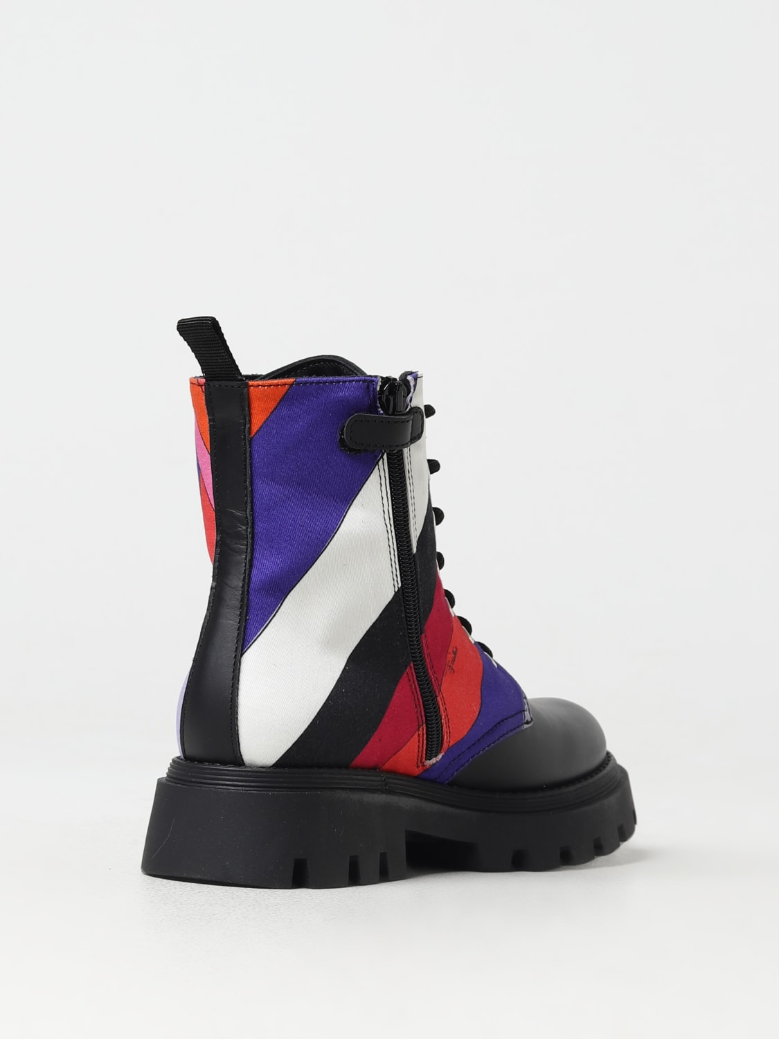 EMILIO PUCCI JUNIOR: shoes for girls - Black  Emilio Pucci Junior shoes  PT0B16G0114 online at