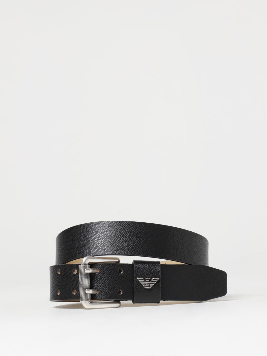 EMPORIO ARMANI: belt for man - Black | Emporio Armani belt