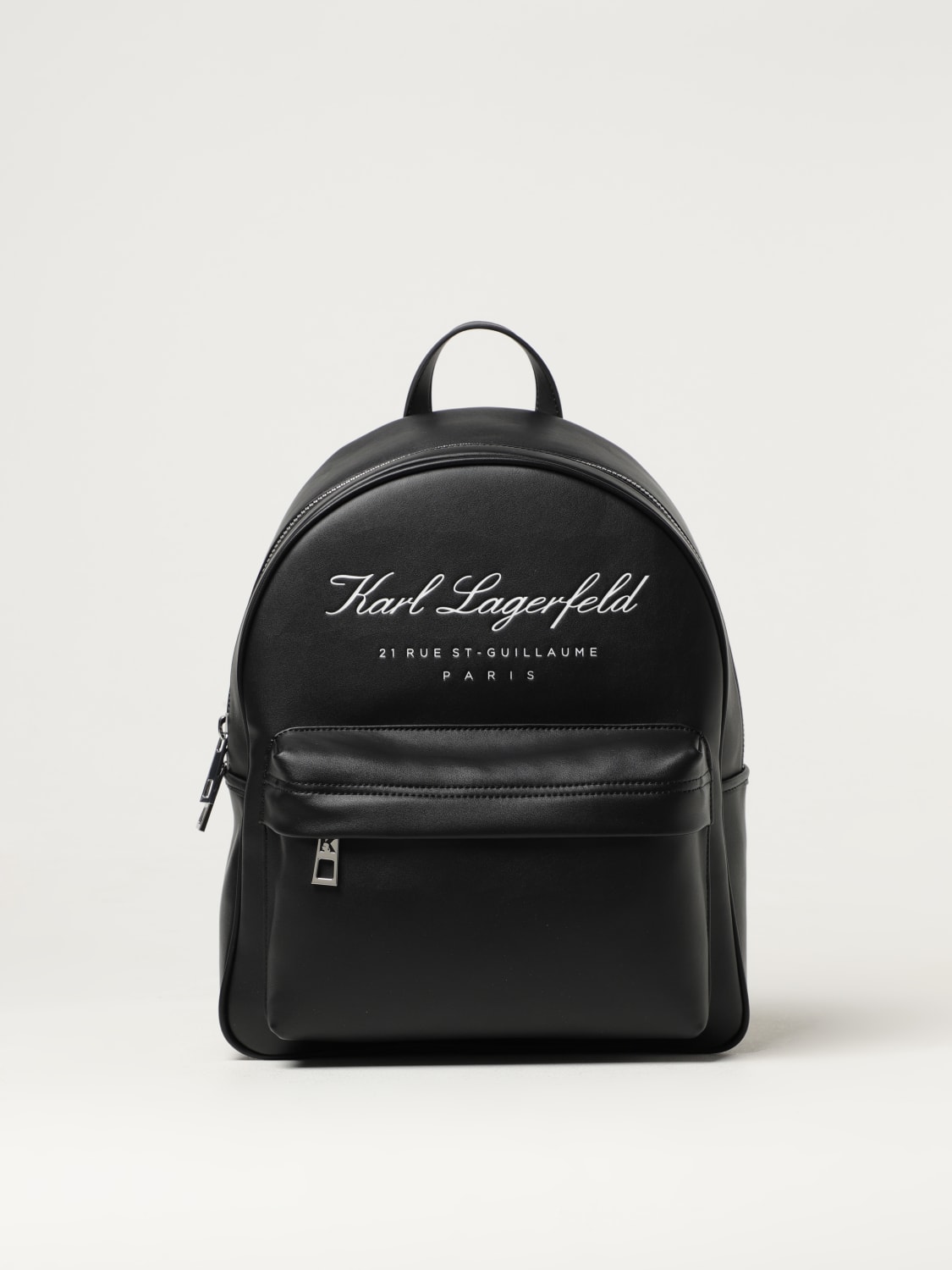 Karl Lagerfeld Silver Backpacks