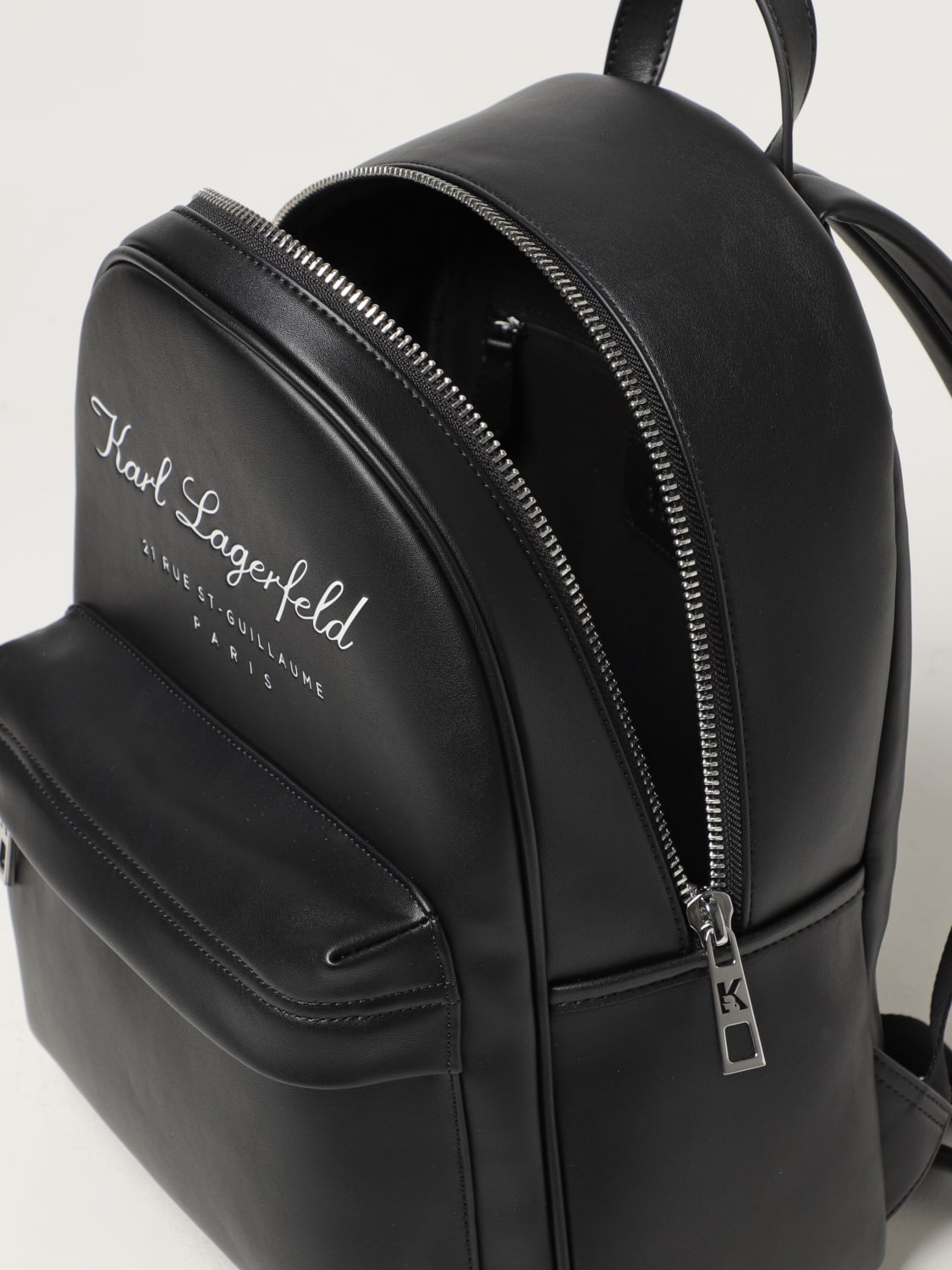 Karl Lagerfeld Silver Backpacks