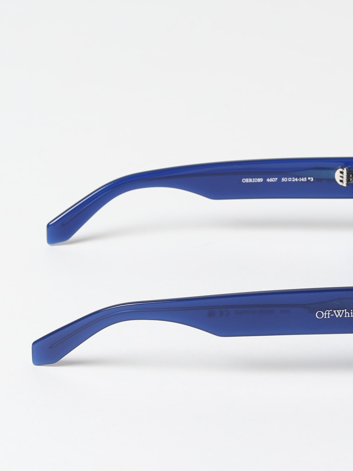 OFF-WHITE: Manchester sunglasses in acetate - Blue  Off-White sunglasses  MANCHESTER SUNGLASSES online at