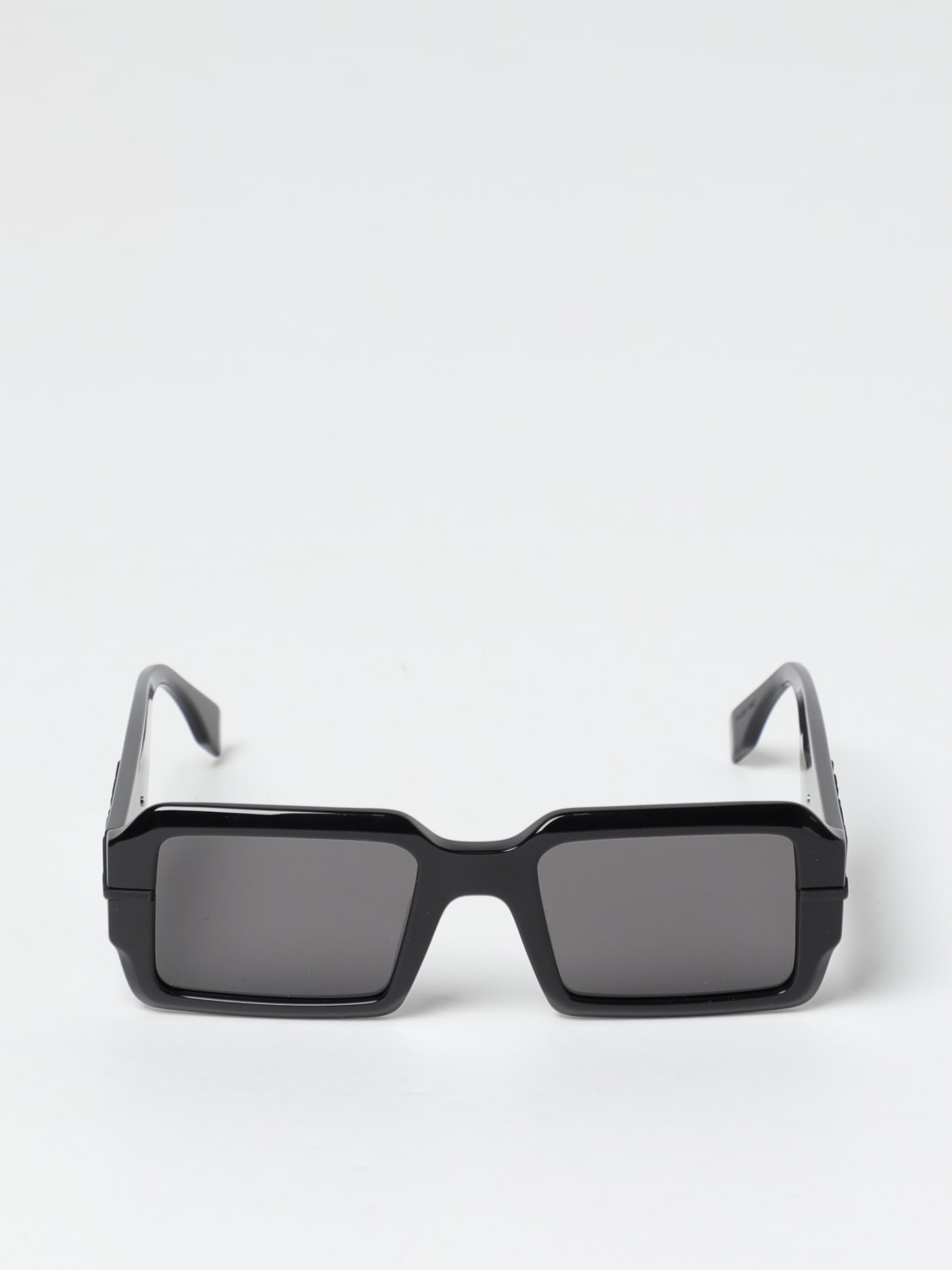 FENDI: sunglasses in acetate with logo - Black