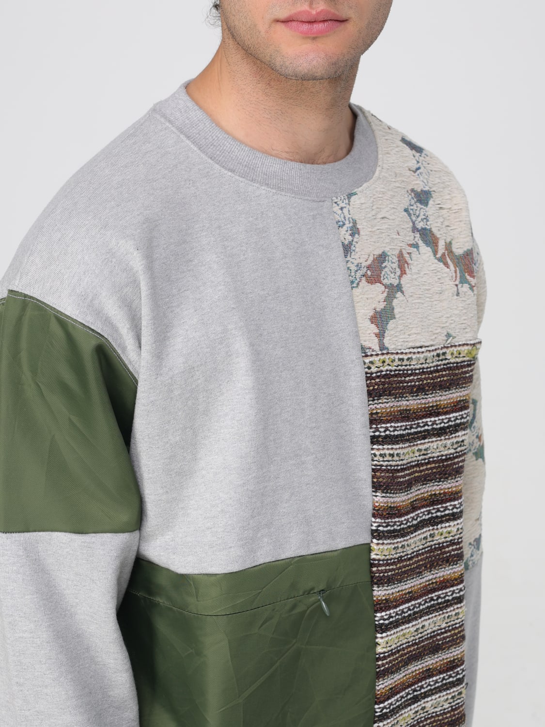 Lace cotton hoodie - Andersson Bell - Men