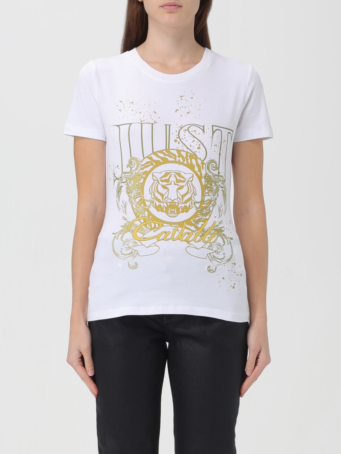 JUST CAVALLI：Tシャツ レディース - ホワイト | GIGLIO.COMオンライン