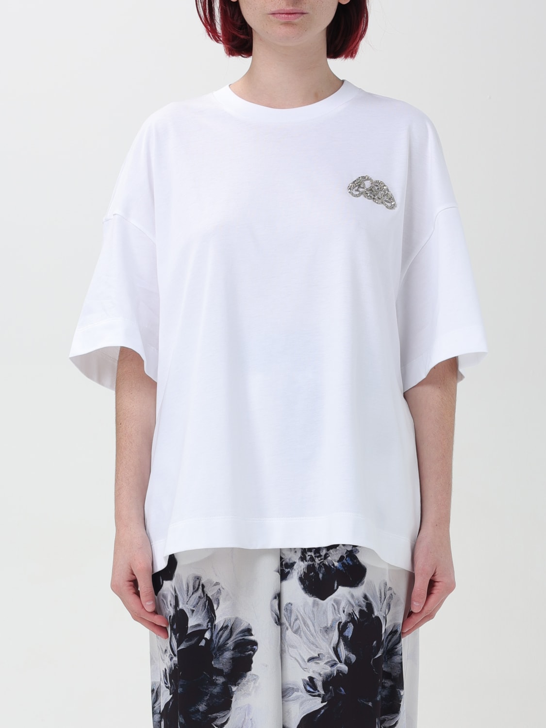 ALEXANDER MCQUEEN: t-shirt for woman - White | Alexander Mcqueen t