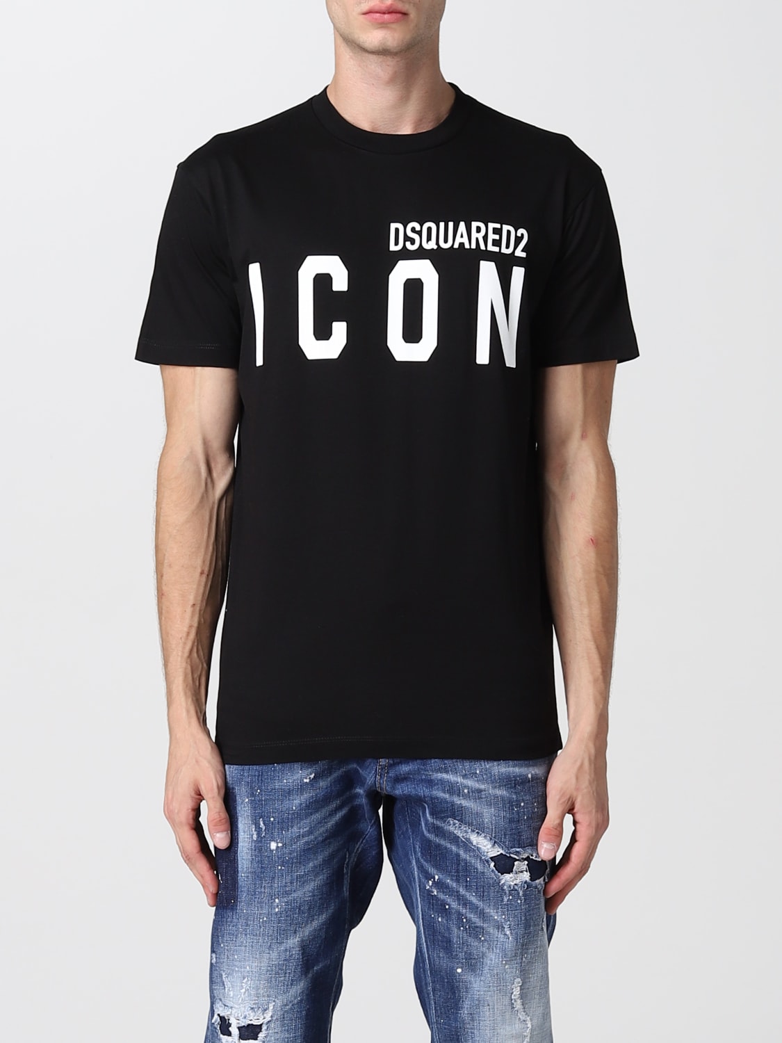 sommerfugl legetøj specifikation DSQUARED2: Icon T-shirt in cotton - Black | Dsquared2 t-shirt  S79GC0003S23009 online on GIGLIO.COM