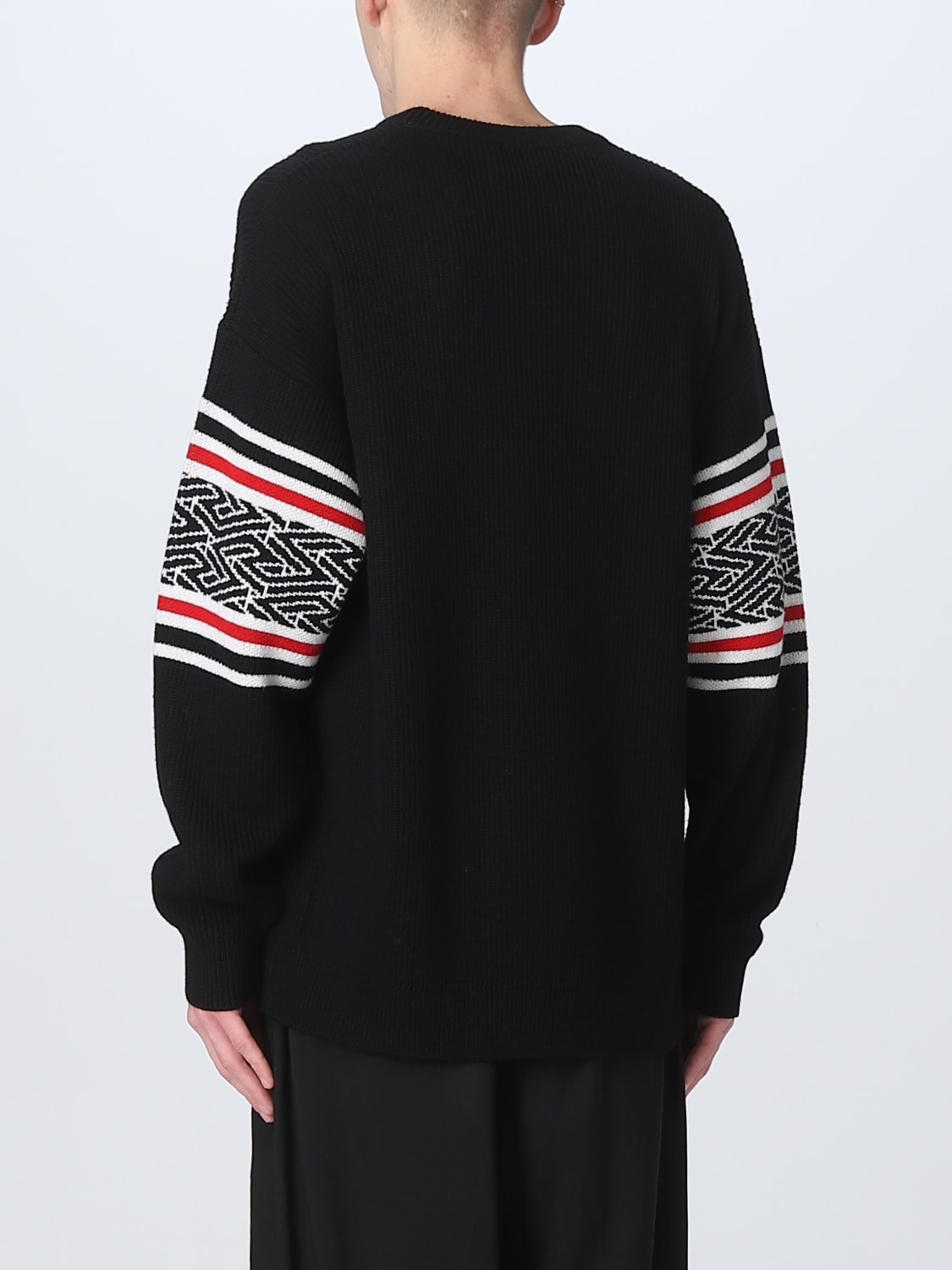 VERSACE: wool pullover - Black | Versace sweater 10079811A05695 online ...