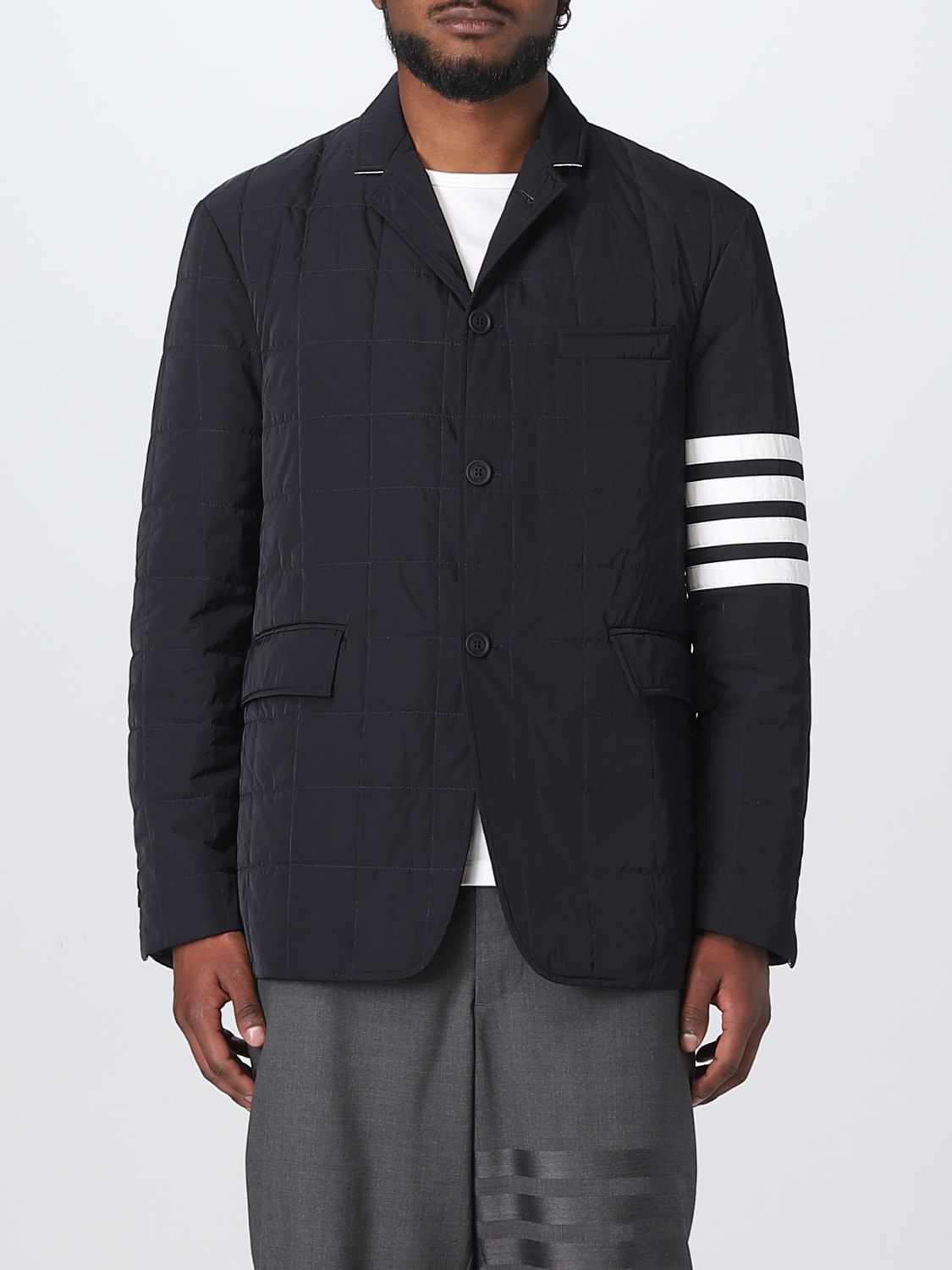 THOM BROWNE: jacket for man - Blue | Thom Browne jacket