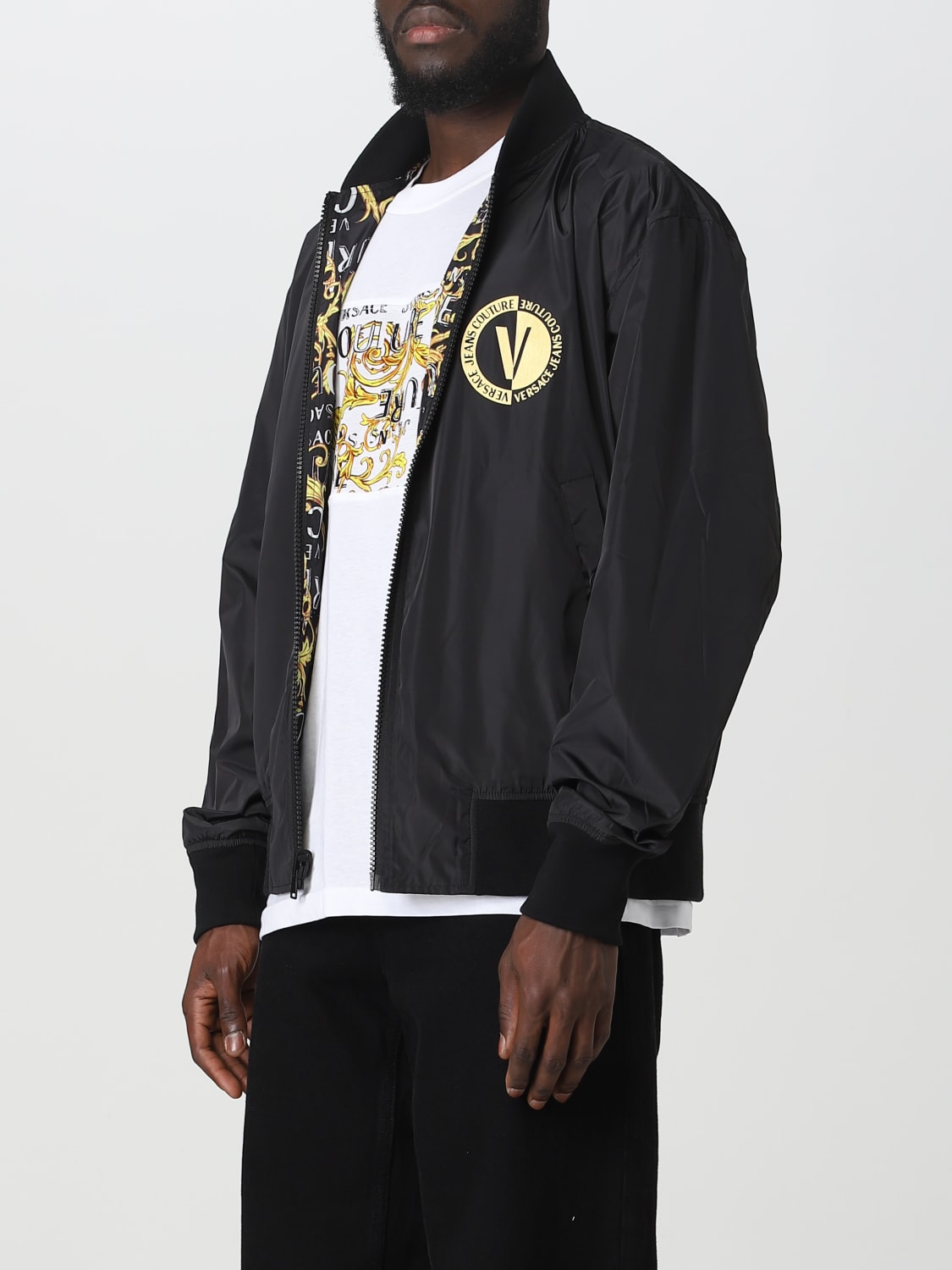 Versace Jeans Couture Outlet: jacket for man - Black | Versace