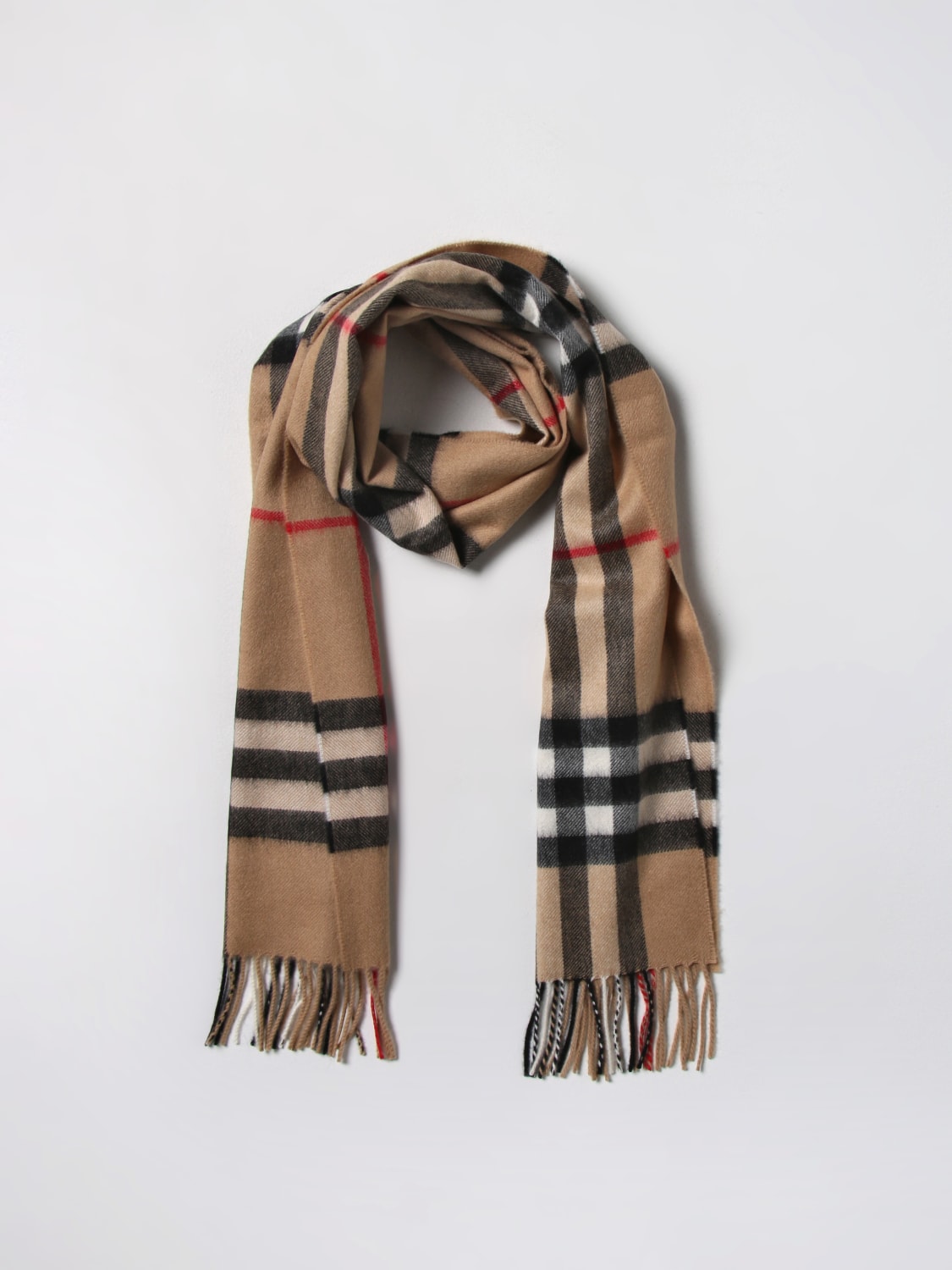 Igangværende græsplæne Aktuator BURBERRY: Vintage Check scarf in cashmere - Beige | Burberry scarf 8056850  online at GIGLIO.COM