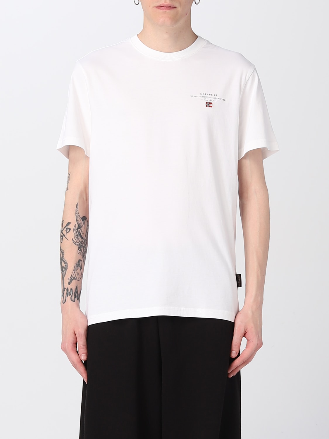 NAPAPIJRI: t-shirt for man - White | Napapijri t-shirt NP0A4GBQ online ...