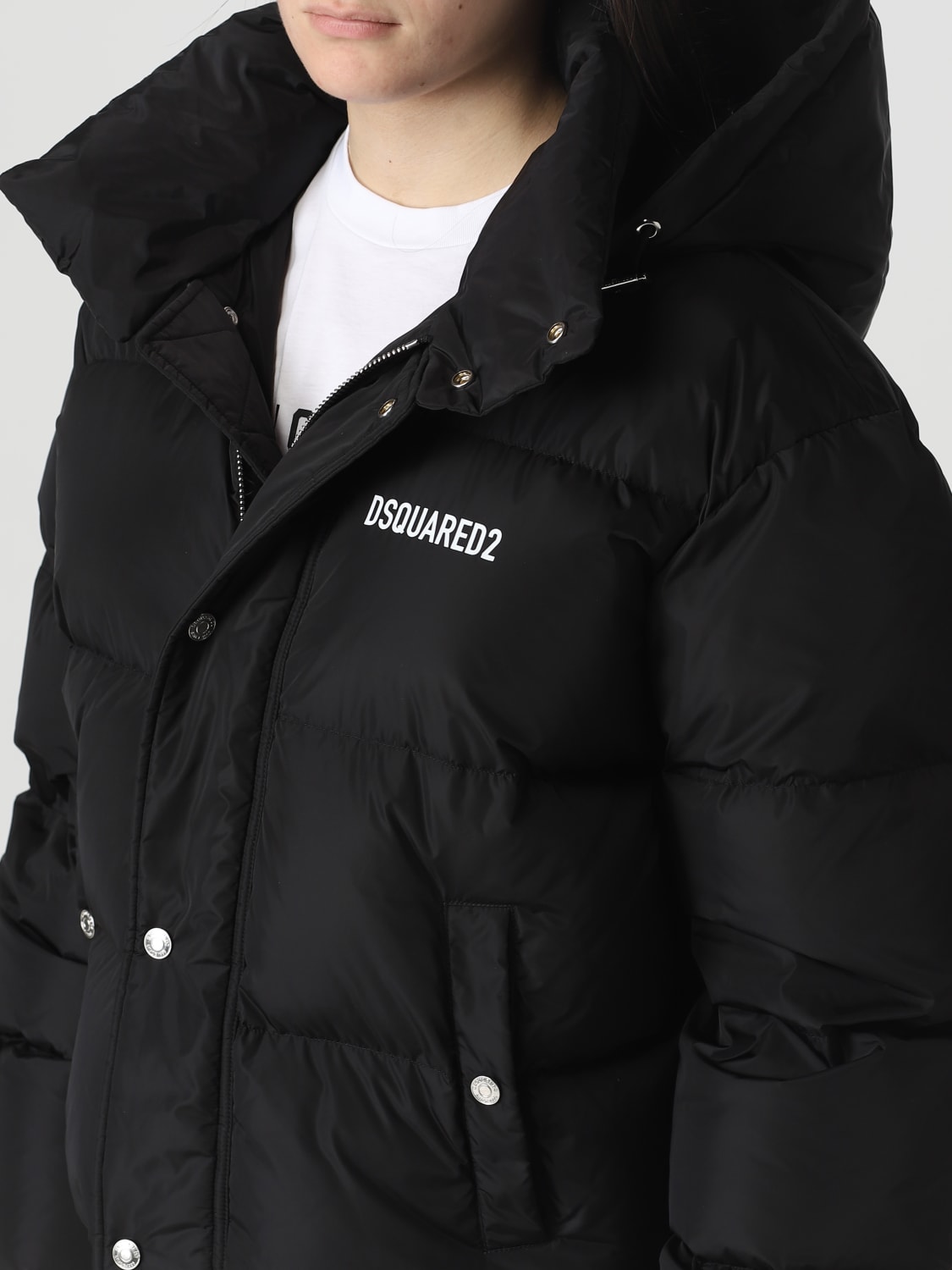 DSQUARED2: jacket for woman - Black | Dsquared2 jacket S75AM0997S53817 ...