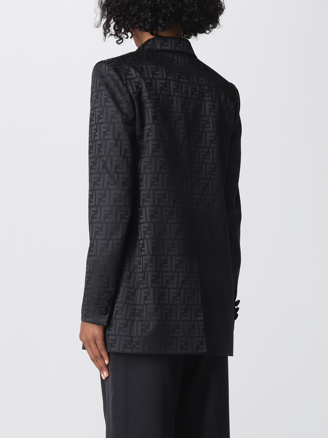 FENDI: blazer for woman - Black | Fendi blazer FJ7236AJ0Z online on ...