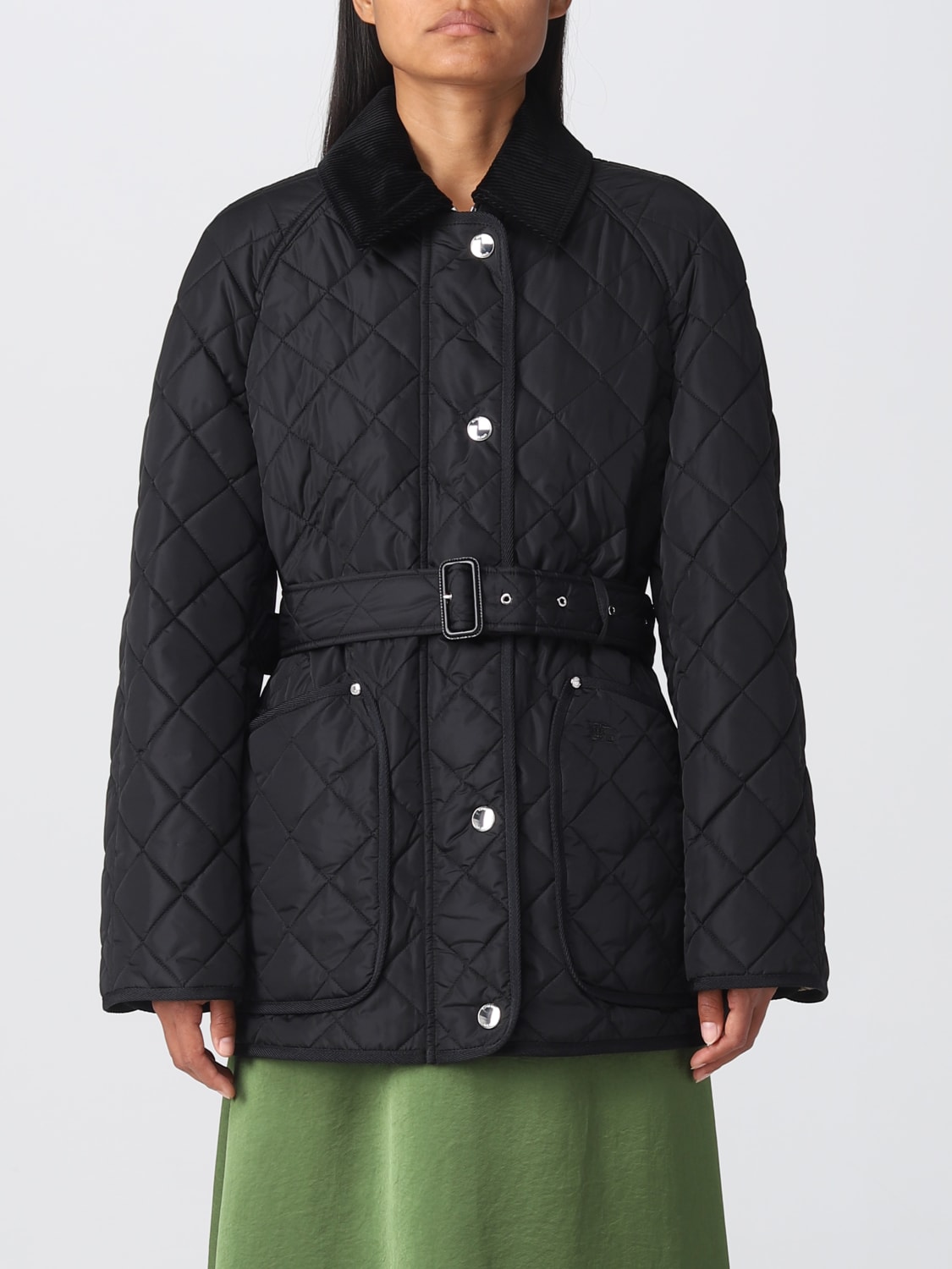 BURBERRY: jacket for women - Black | Burberry jacket 8071843 online on ...