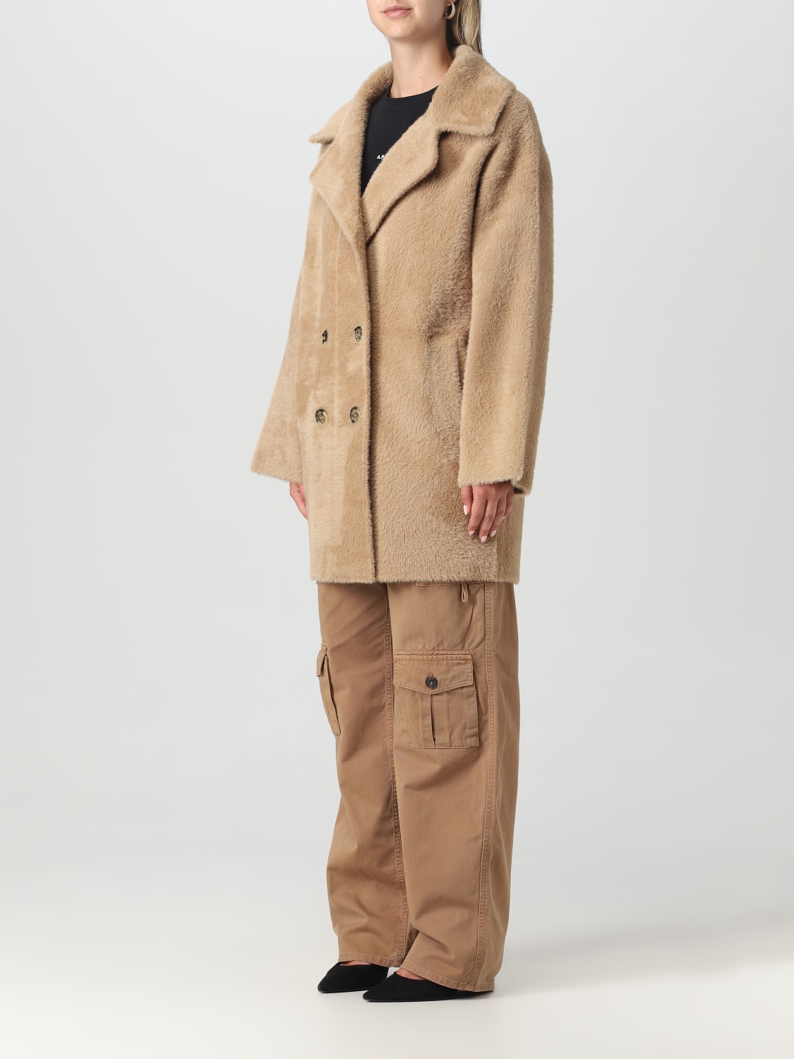 PINKO, Beige Women's Full-length Jacket