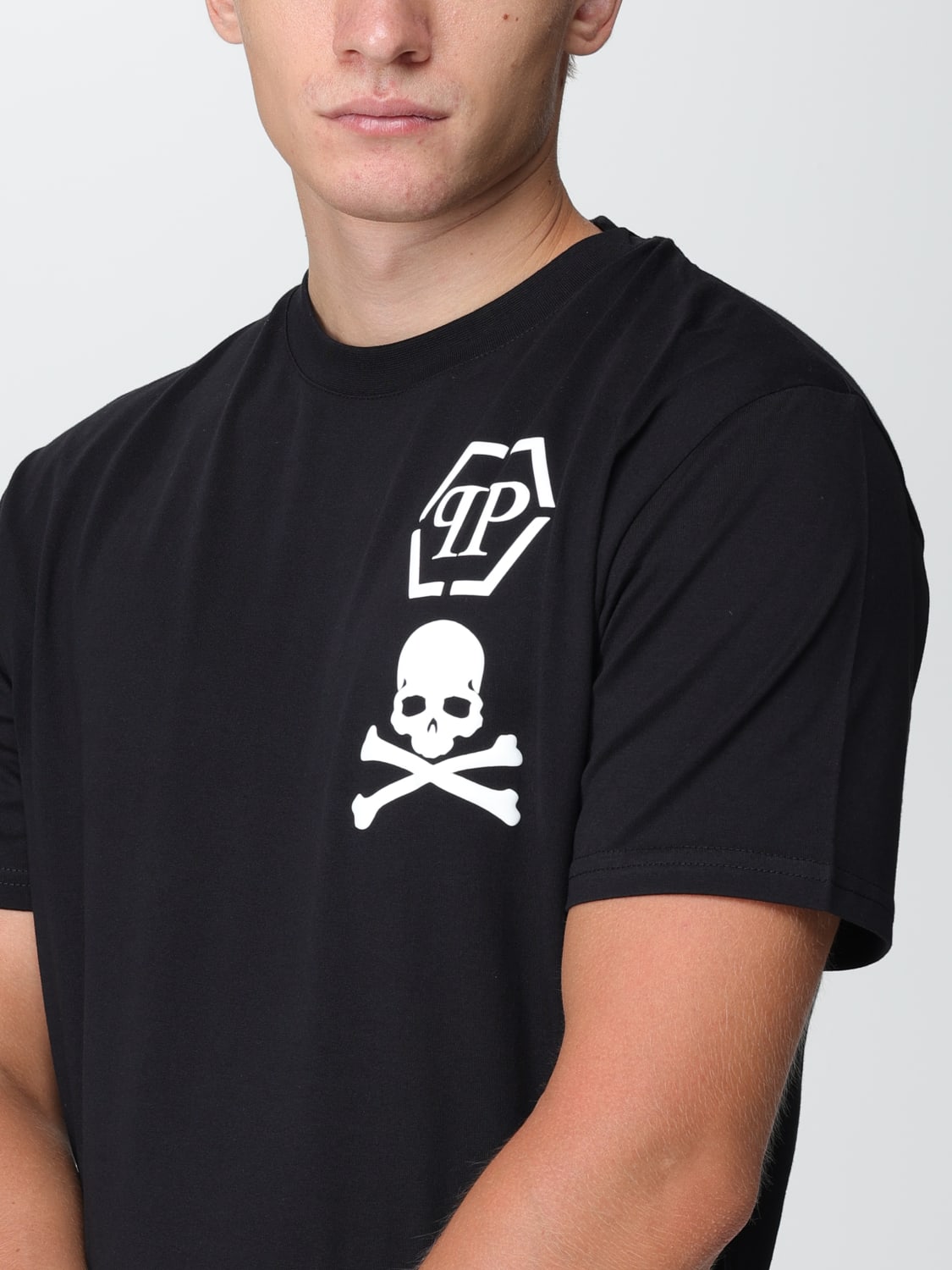 PHILIPP PLEIN: t-shirt for man - Black | Philipp Plein t-shirt ...