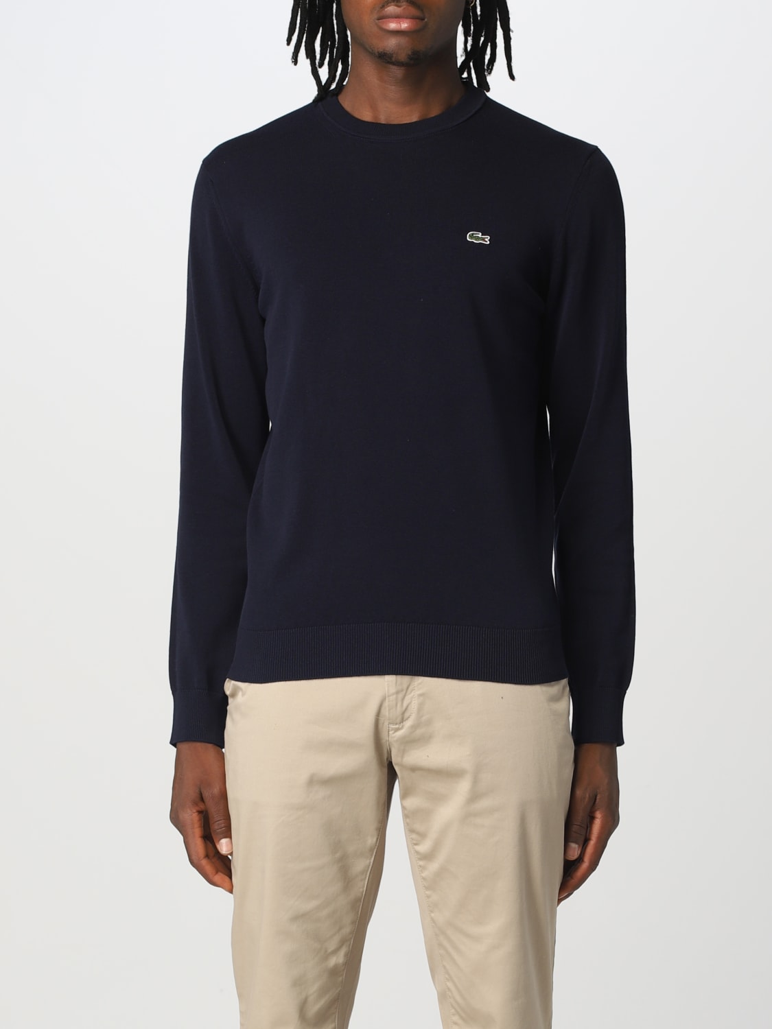 LACOSTE: sweater for man - Black | Lacoste sweater AH2193 online at ...