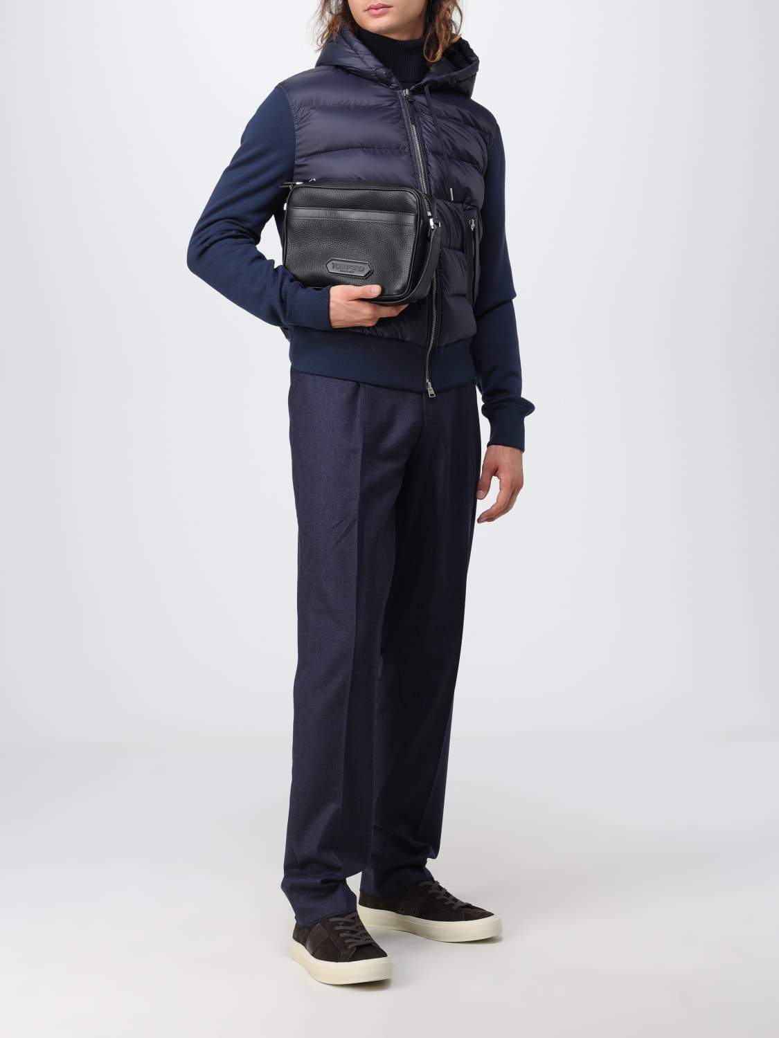 TOM FORD: shoulder bag for man - Black | Tom Ford shoulder bag ...