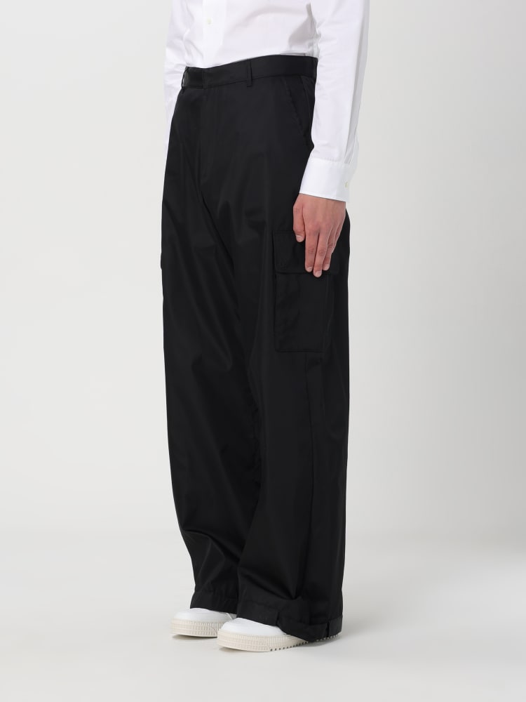 OFF-WHITE: Pants men - Black | Off-White pants OMCF037C99FAB003 online ...