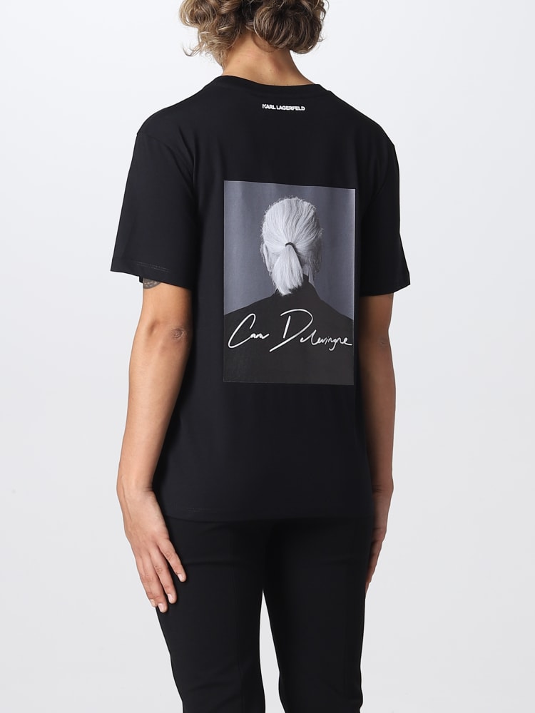 Karl Lagerfeld Outlet: T-shirt woman - Black | Karl Lagerfeld t-shirt ...