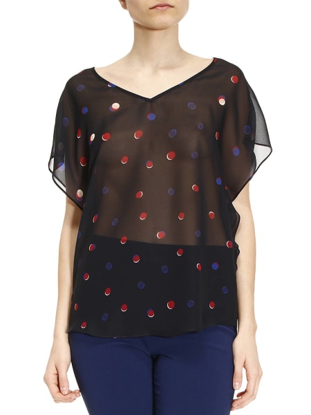 Jeans Armani: Blusa stampa pois