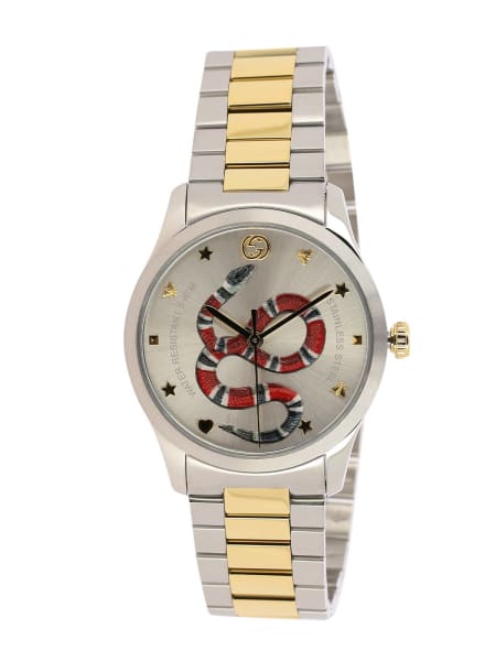 Orologio con cinturino in metallo by Gucci e cassa Sportiva