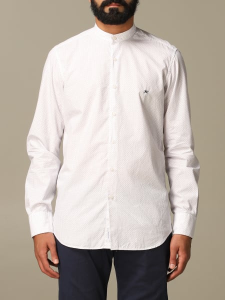 XC linen shirt with Korean collar