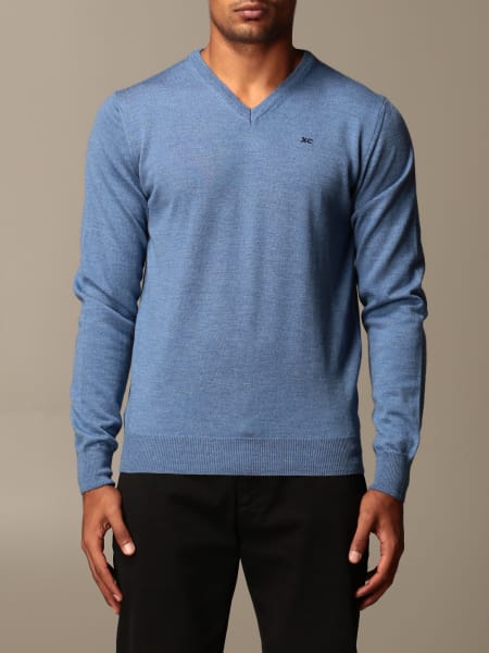 Maglia a v XC in lana Merino extrafine