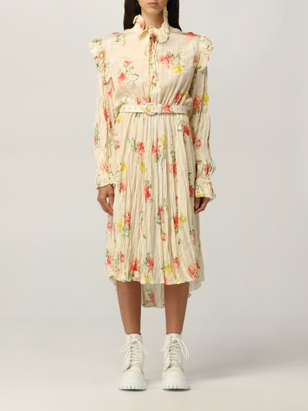 Balenciaga dress in floral patterned silk